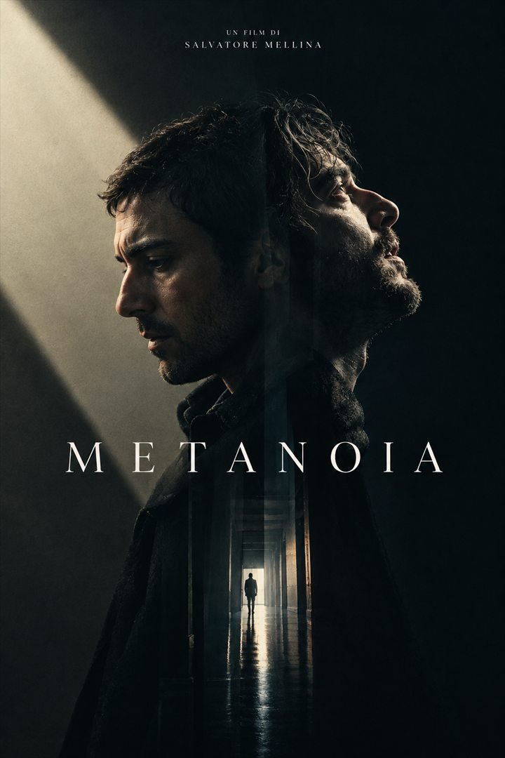 Locandina provvisoria di Metanoia, lungometraggio di Salvo Mellina (immagine generata con intelligenza artificiale)